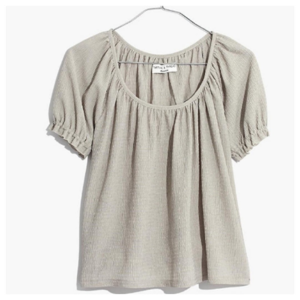 Madewell Texture & Thread Peasant Top